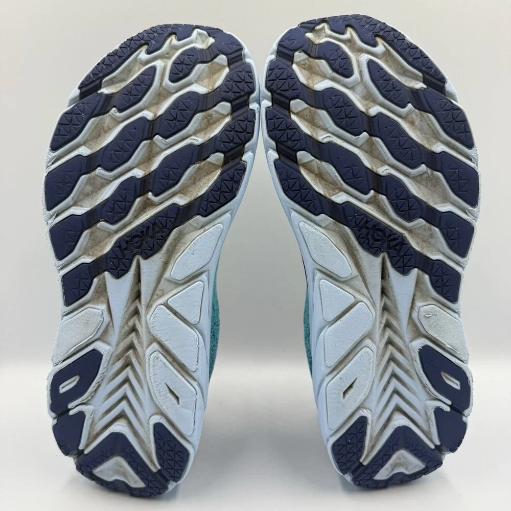 Hoka One One Clifton 8 Running Shoes Mens Size 11.5 D Blue Teal 1119393 BBSB‎